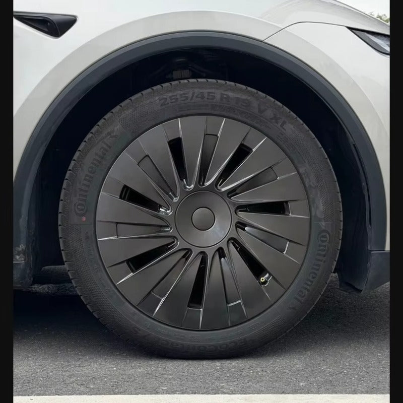 EVKITT 4PCS for Tesla Model Y 2026 Standard 18inch Hub Caps, Full Rim Covers Replacement Wheel Cover Accessories for Standard Edition