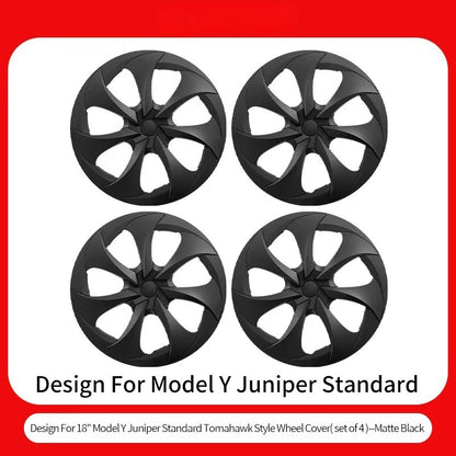EVKITT 4PCS for Tesla Model Y 2026 Standard 18inch Hub Caps, Full Rim Covers Replacement Wheel Cover Accessories for Standard Edition