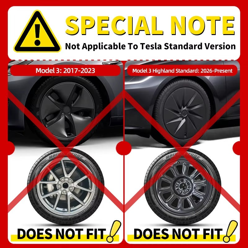 EVKITT 4PCS for Model 3 Highland 2024+Prese Wheel Cover 18 Inch Hubcap Arachnid Style Wheel Cover Rim Hubcaps Car Protection for Tesla
