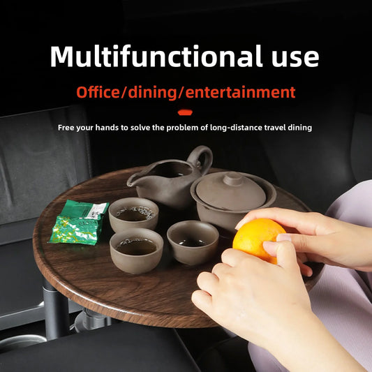 EVKITT 360° Swivel Floating Tray Table Cup Holder Expander for Tesla Model 3 Model Y Universal