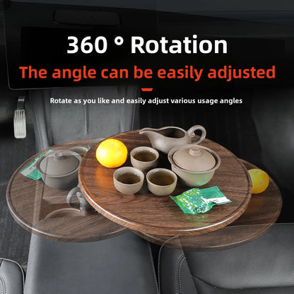 EVKITT 360° Swivel Floating Tray Table Cup Holder Expander for Tesla Model 3 Model Y Universal