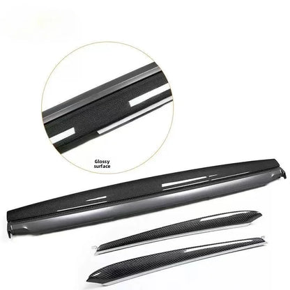 EVKITT Dashboard & Door Panel Interior Trim Covers for Tesla Model 3 Model Y 2021-2023 Real Dry Carbon Fiber (Matte/Gloss, 3-Piece Set)