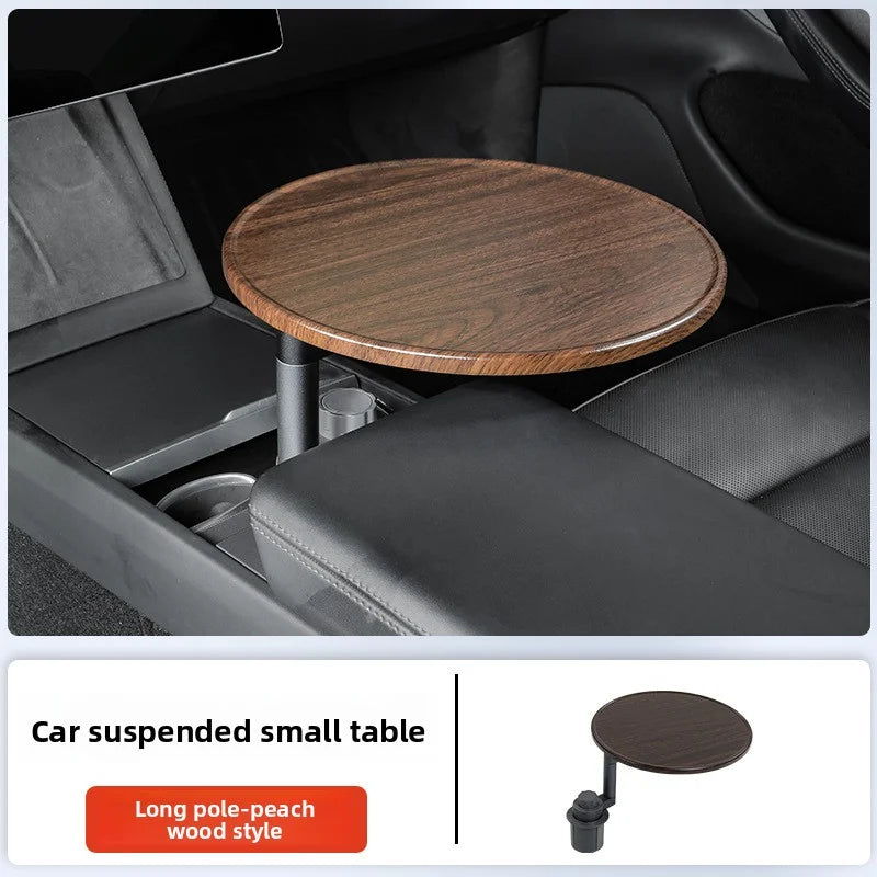EVKITT 360° Swivel Floating Tray Table Cup Holder Expander for Tesla Model 3 Model Y Universal