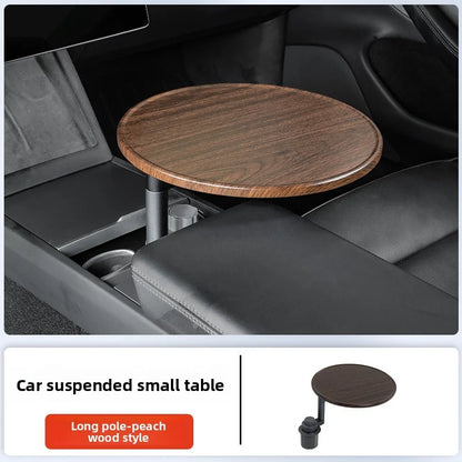 EVKITT 360° Swivel Floating Tray Table Cup Holder Expander for Tesla Model 3 Model Y Universal